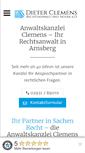 Mobile Screenshot of kanzlei-clemens-arnsberg.de